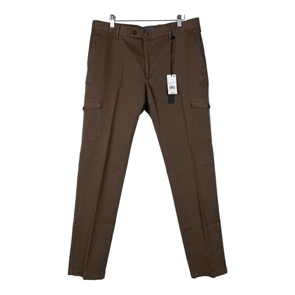New Dylan Gray Men US 34 Brown Pants Regular Fit Cargo - Picture 1 of 13